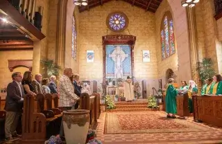 Saint Leo Abbey Church during Baccalaureate Mass